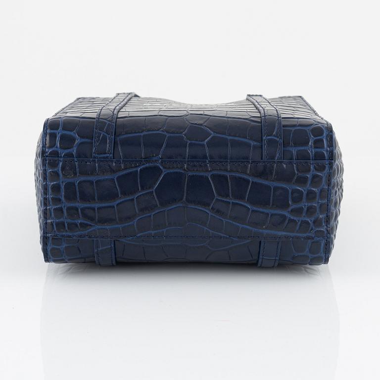Balenciaga, A dark blue embossed leather 'Everyday Tote'.