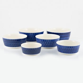 Hertha Bengtson, a 52-piece 'Koka Blå' dinner service, Rörstrand, Sweden.