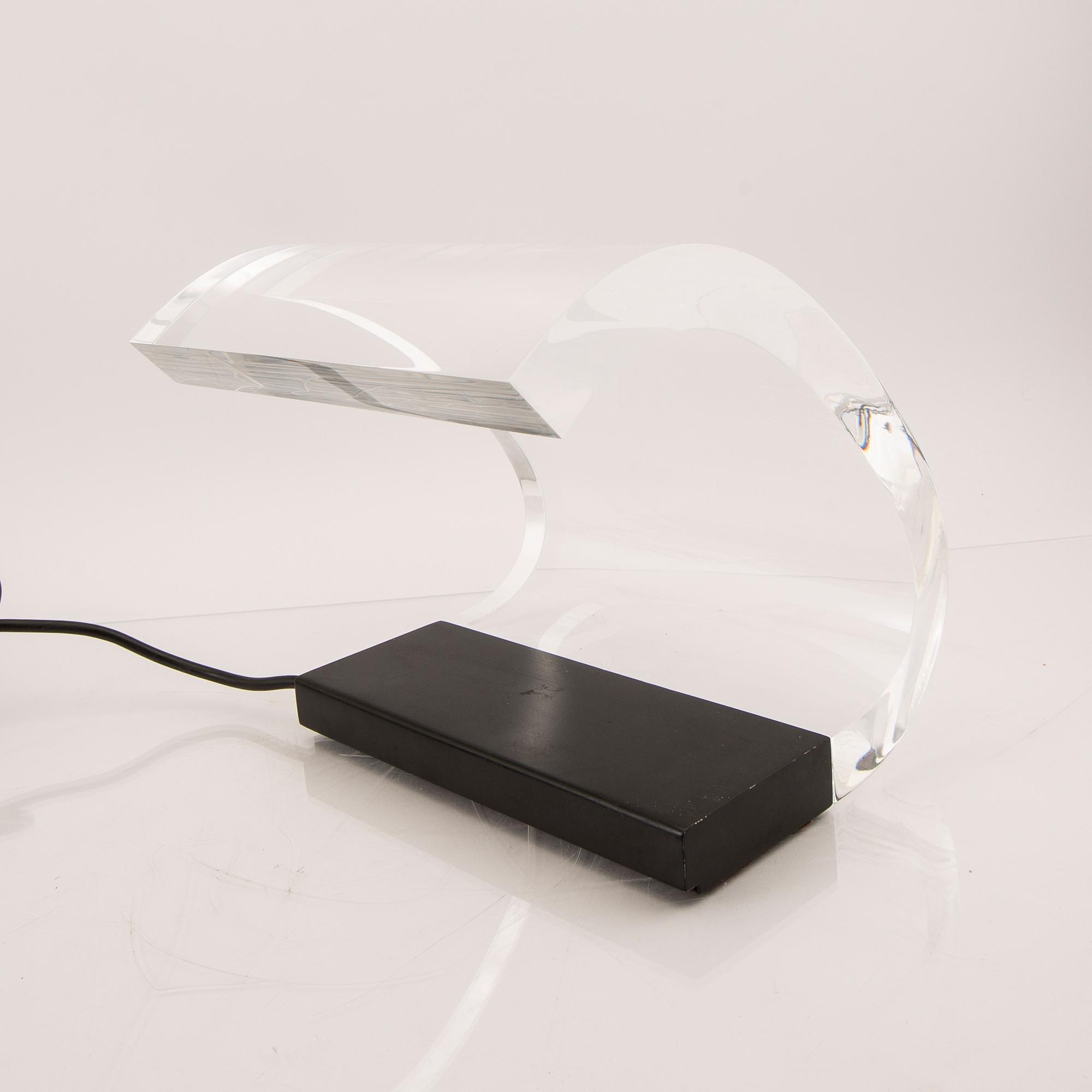 Joe Colombo, 'Acrilica' bordslampa model no. 281, 1900-talets andra hälft.