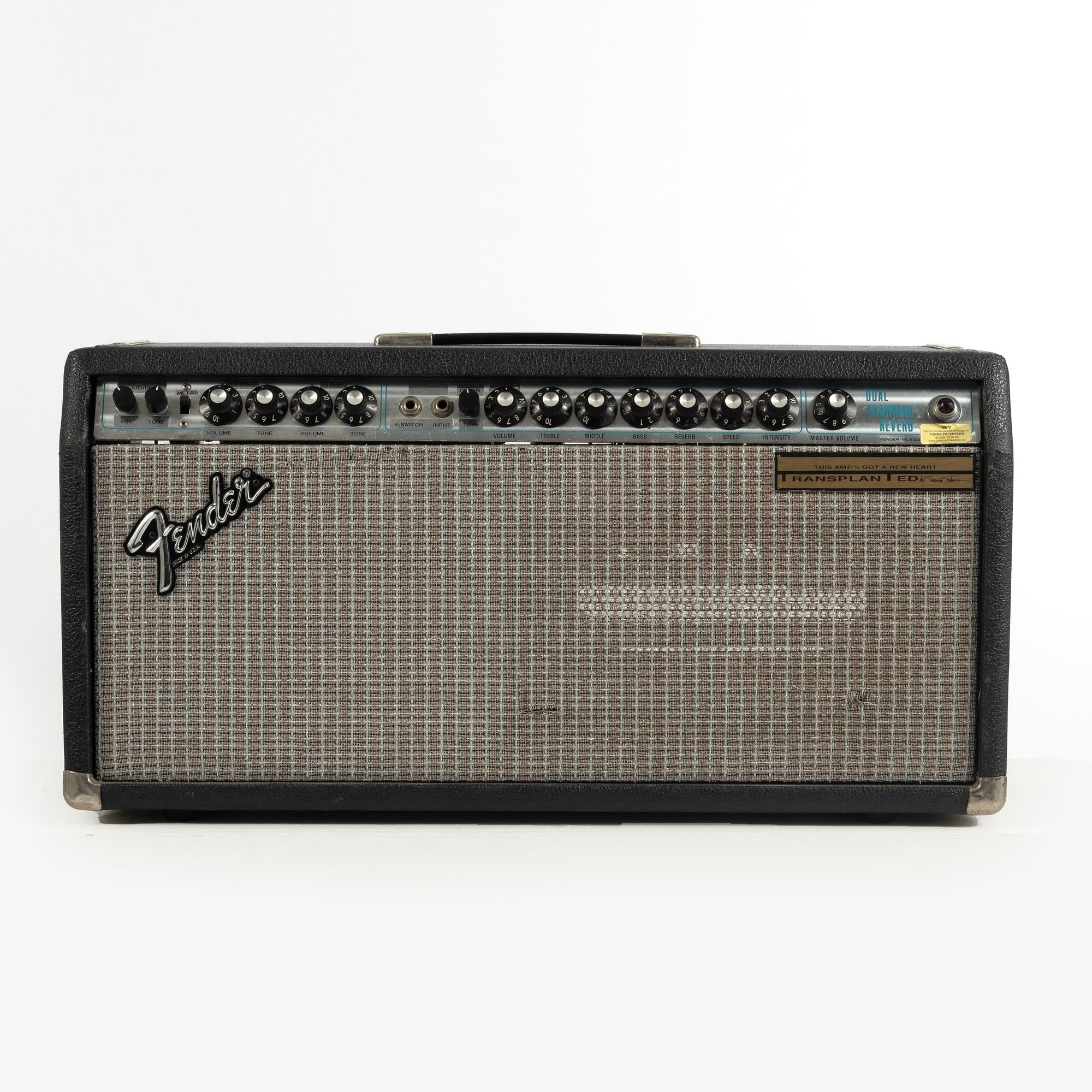 Fender, "Dual Showman Reverb" modified guitar amplifier, Tommy Folkesson.