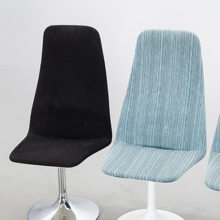 JOHANSON DESIGN, 6+2 chairs, "Viggen", second half of the 20th century.