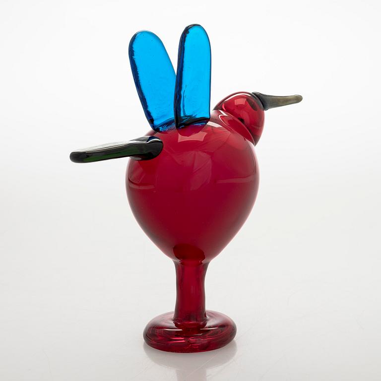 Oiva Toikka, 215th anniversary glass bird, 'Catcher', signed O. Toikka Nuutajärvi 1793-2008, 181/1215.