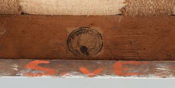 A pair of late Gustavian stools by E. Ståhl.