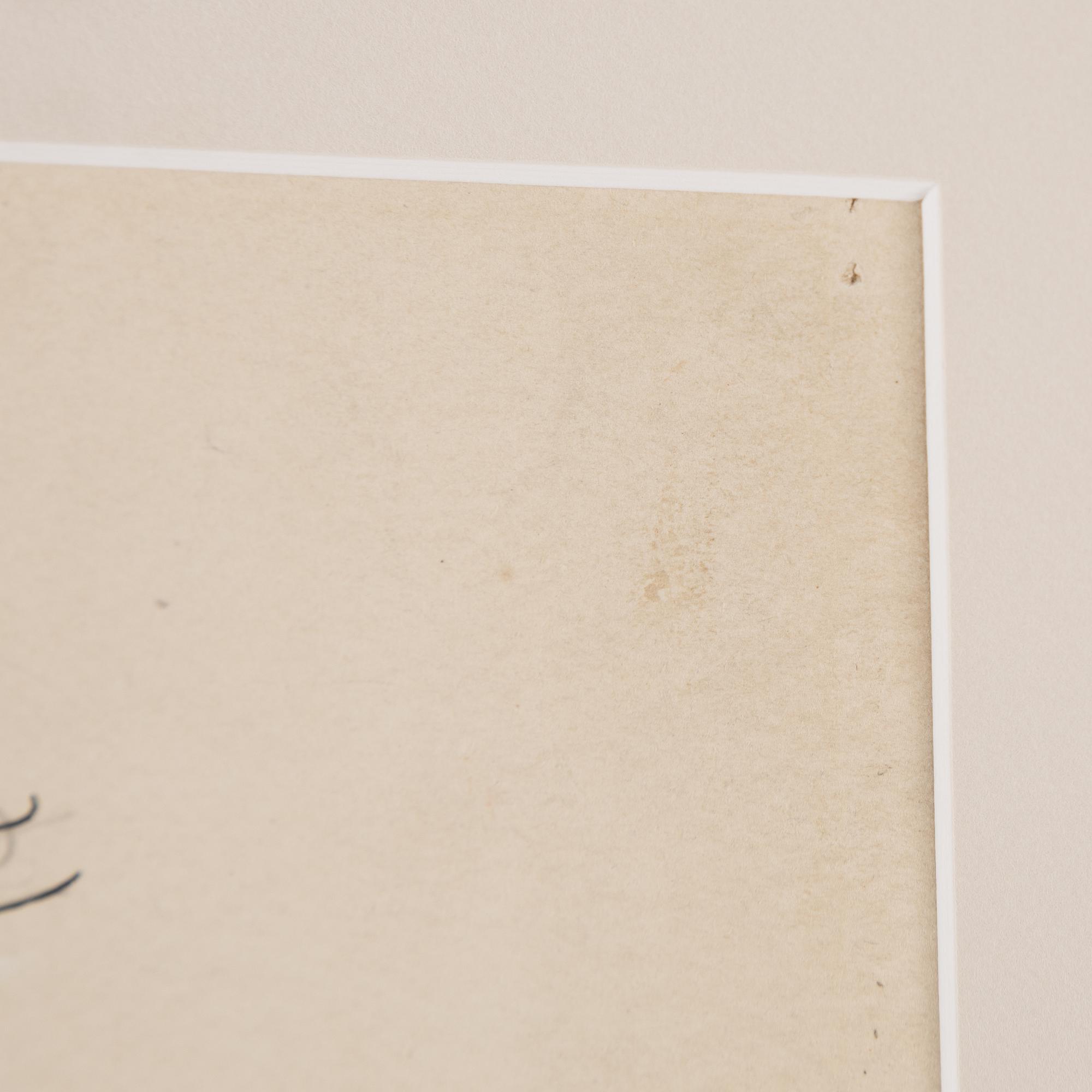 Einar Nerman, ink on paper, signed.