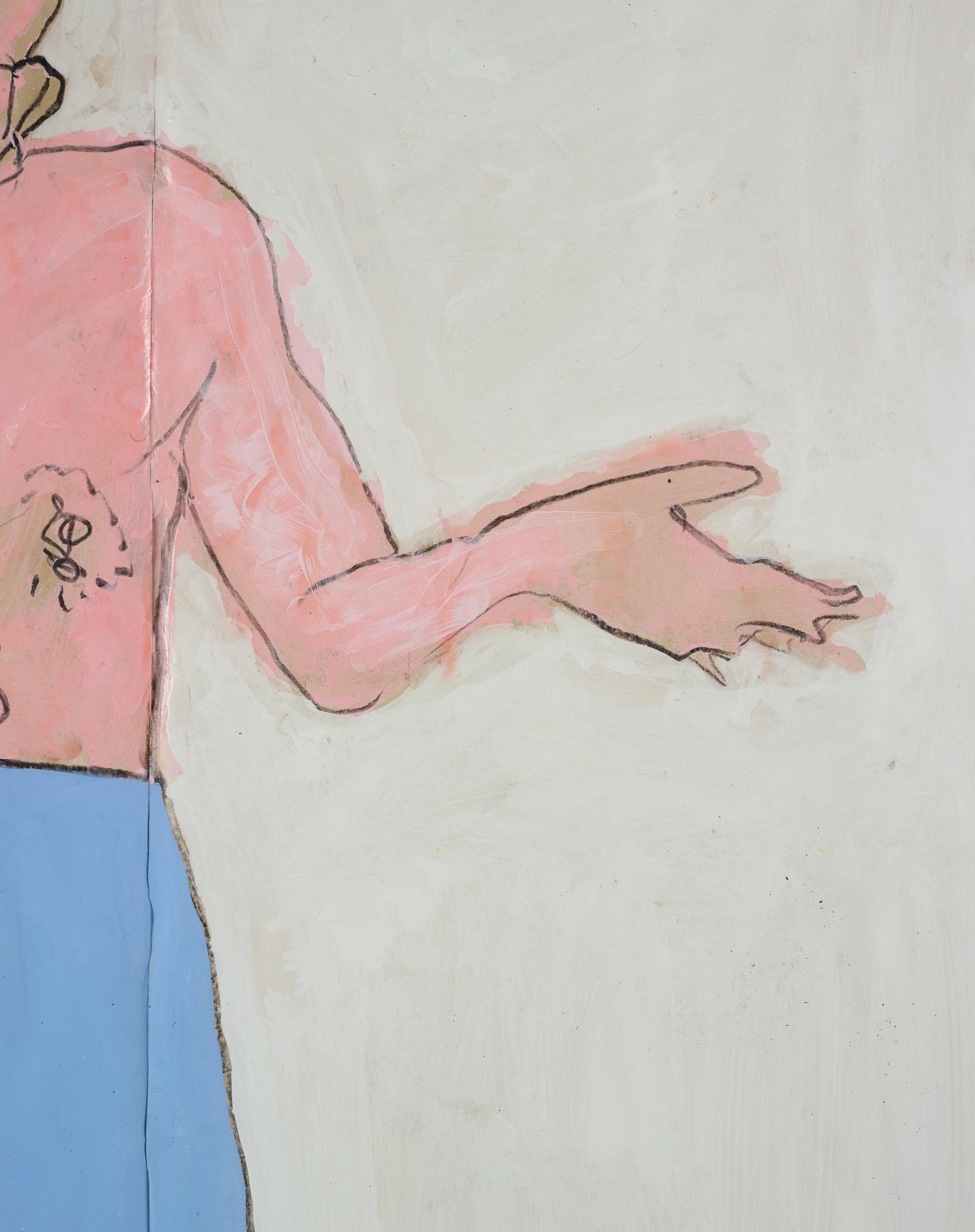 Jimmy Merris, acrylic and lacquer on masking paper, executed in 2015.