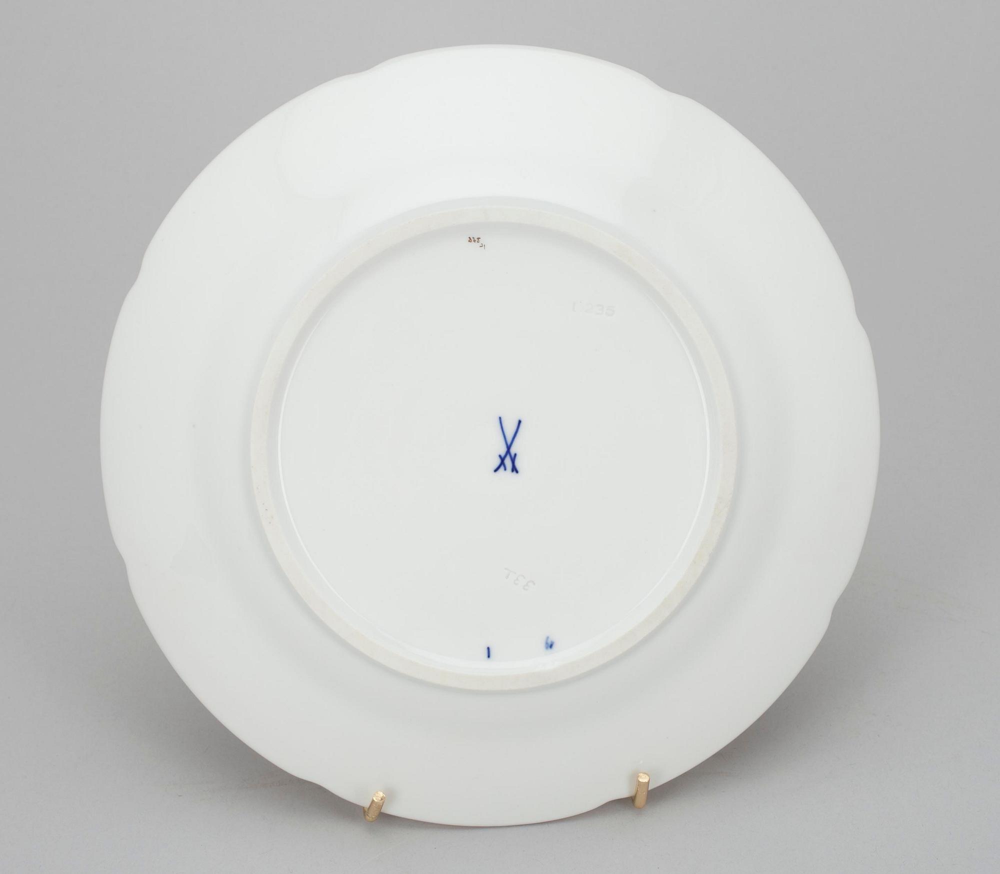 KAFFESERVIS, 15 delar, porslin, Meissen 1900-tal.