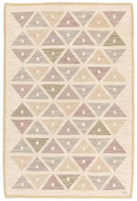 Sigvard Bernadotte, matta, "Harlequin", rölakan, ca 240 x 161,5 cm, signerad SB.