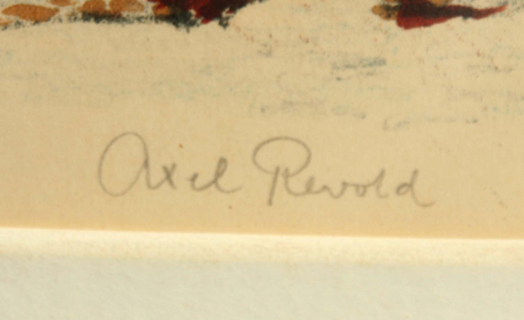 AXEL REVOLD, färglitografi, sign och numr 127/250.