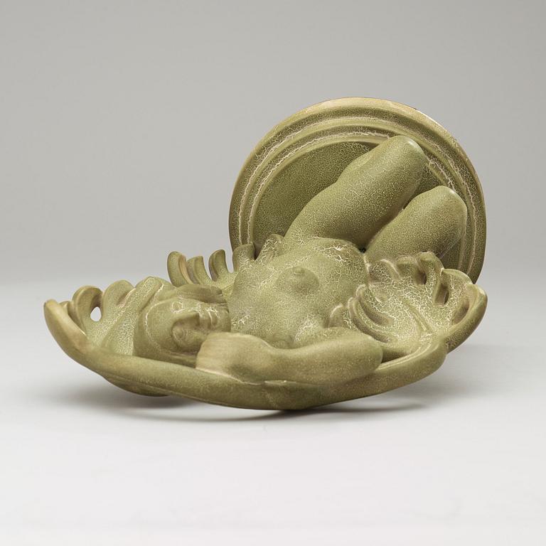 A Ruben Wallström glazed ceramic sculpture, Gefle, 1920's-30's.