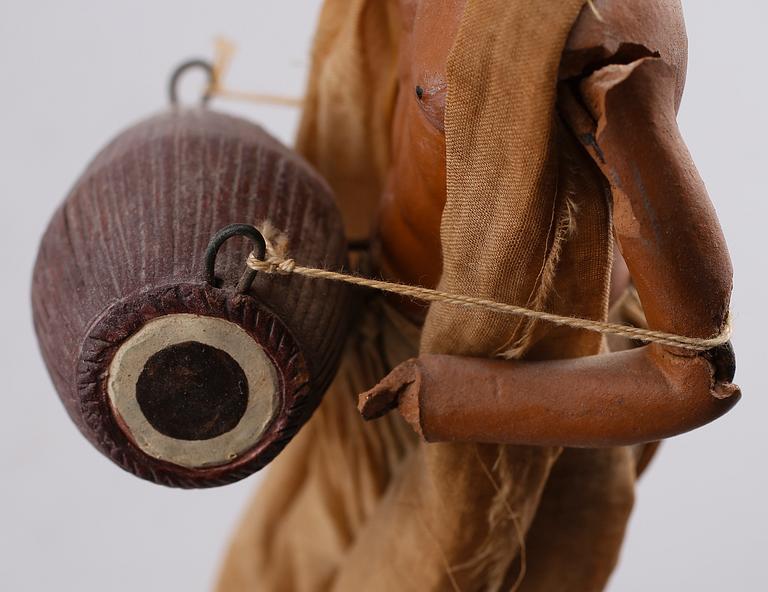 FIGURER, 4 st, terracotta, orientaliska, 1900-talets mitt.