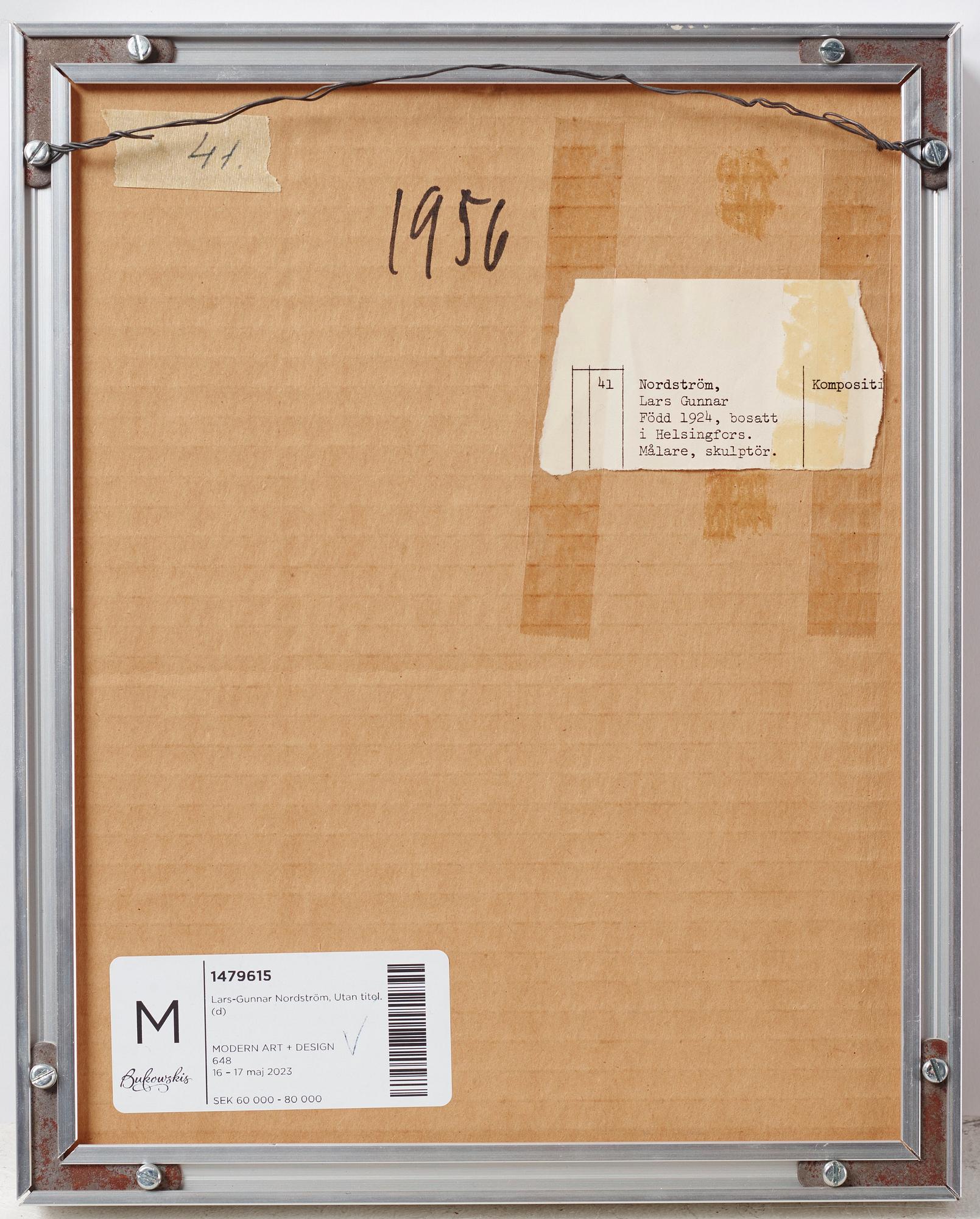 Lars-Gunnar Nordström, Utan titel.