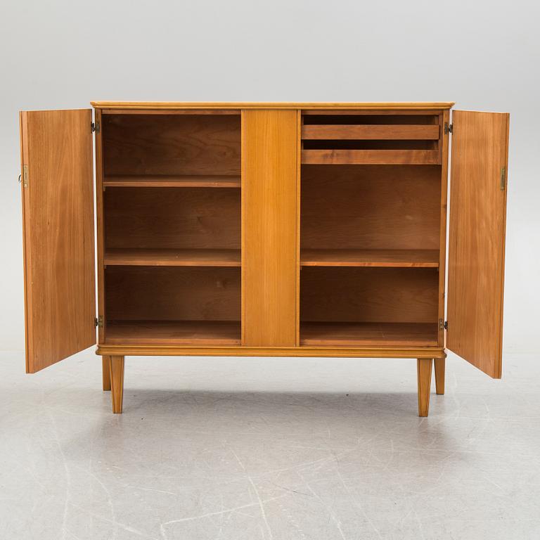 A elm and burr birch veneered Swedish Modern cabinet, 1930's/40's.