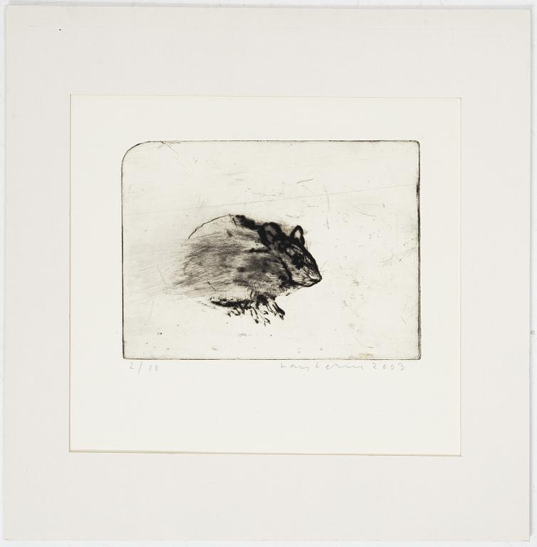 Lars Lerin, "Skogsmus".