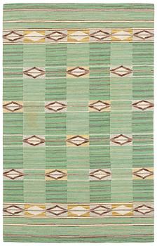 960. RUG. Flat weave (Rölakan). 211 x 133 cm.