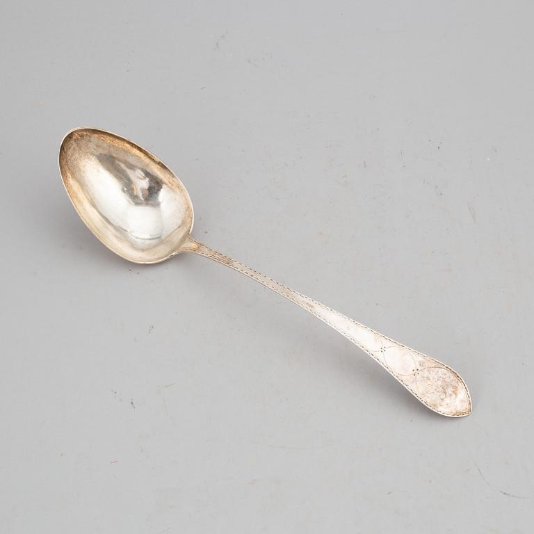 PETER FABRICIUS, a large silver spoon, Copenhagen, probably 1799.