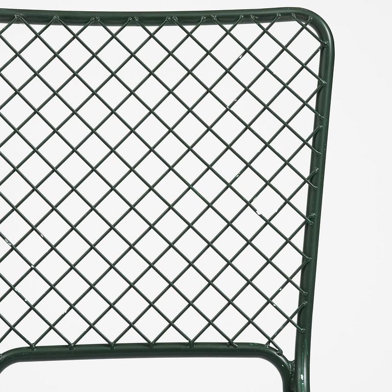 Josef Frank, trädgårdsstolar, nio stycken, modell 591, Firma Svenskt Tenn.