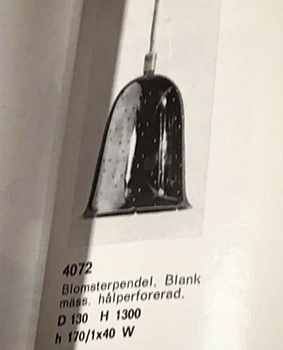 Boréns, taklampor, ett par, modell "4072", Borås 1900-talets andra hälft.