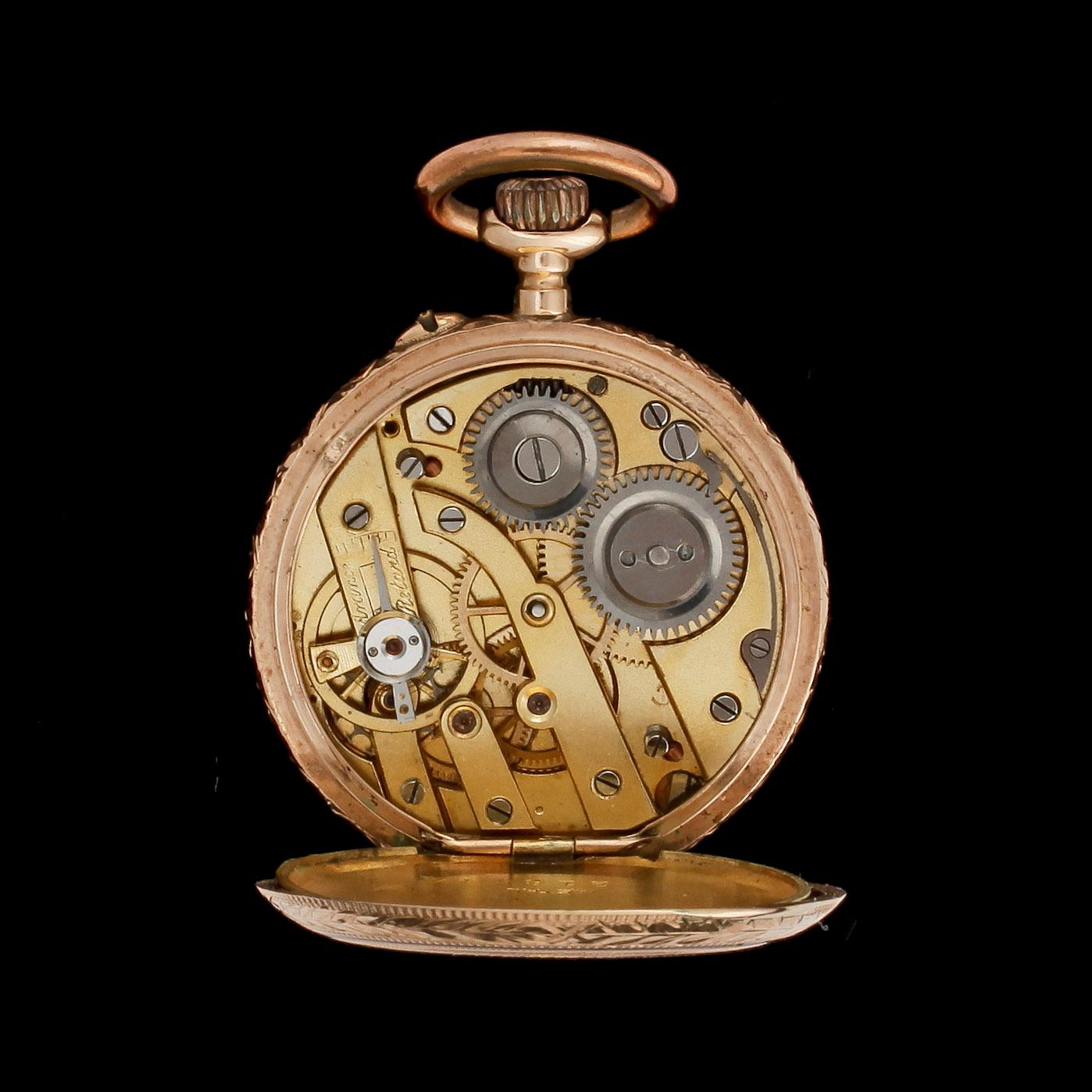 DAMFICKUR, 14 k guld, 1900-talets första kvartal.