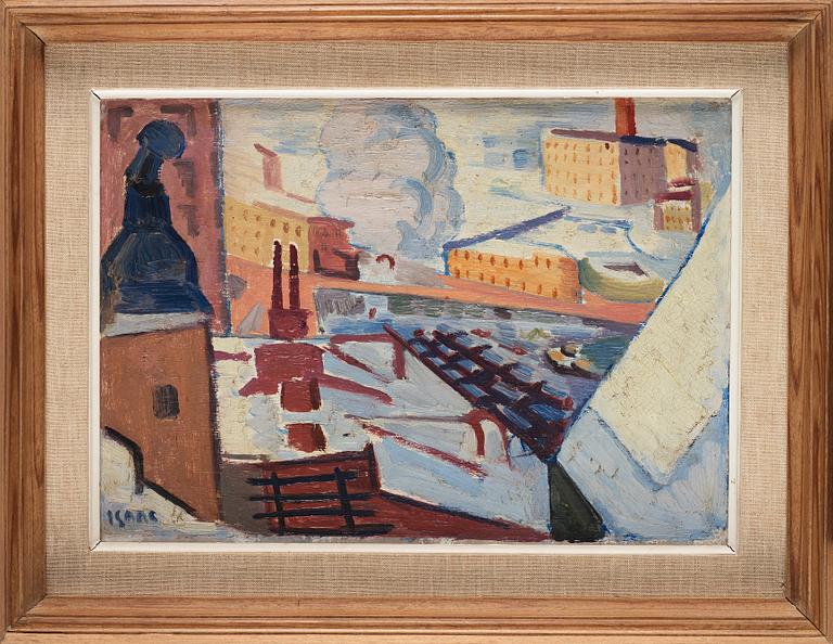 Isaac Grünewald, Utsikt från Södermalm mot Riddarholmen.