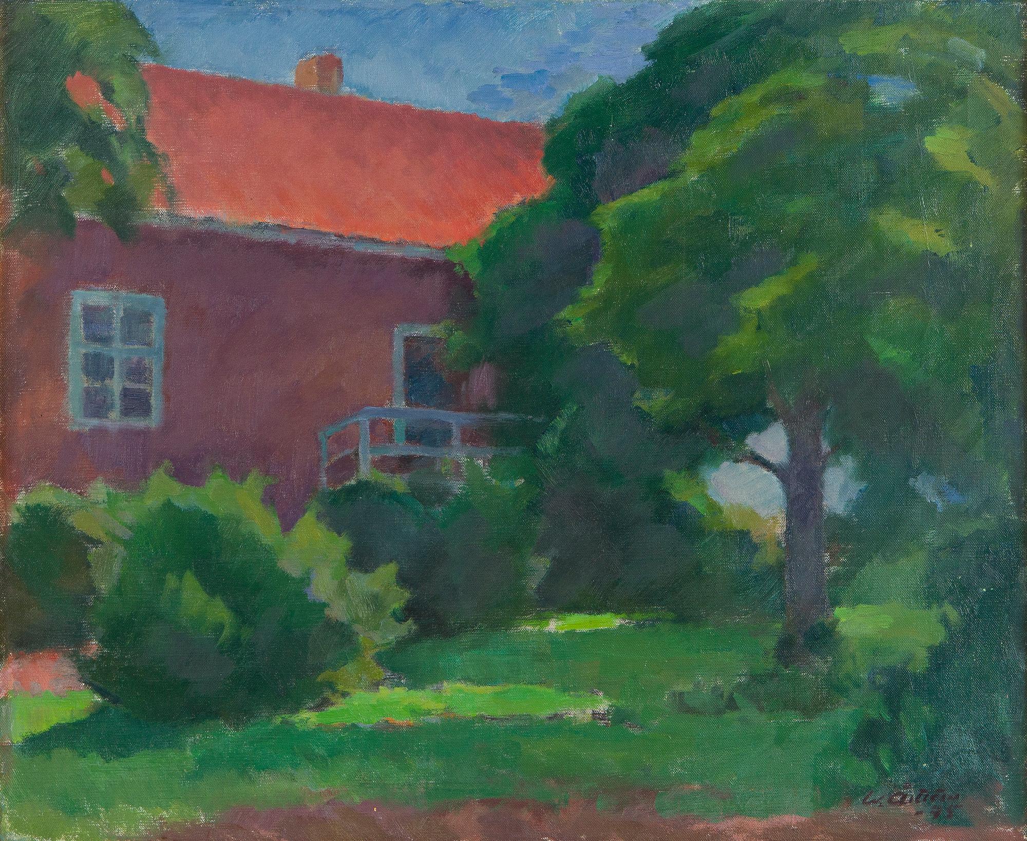Werner Åström, The courtyard.
