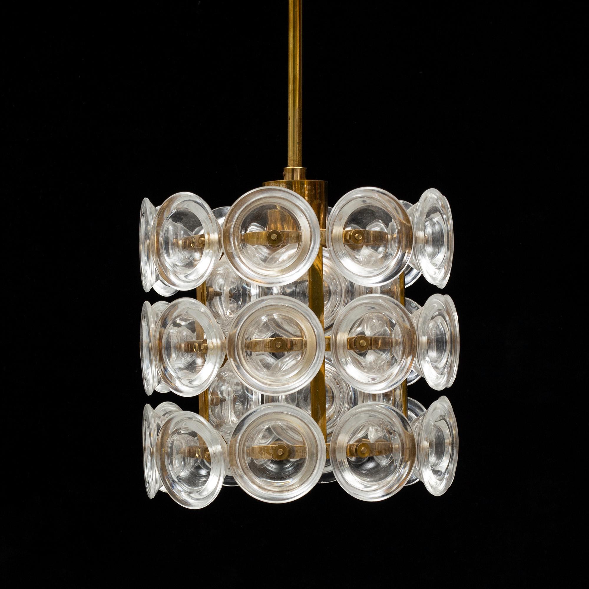 CARL FAGERLUND, taklampa, modell "RD1846" Fagerhult, 1900-talets andra hälft.