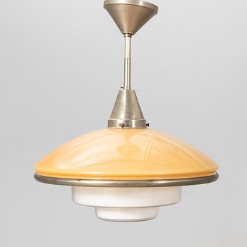 Otto Müller, Ceiling lamp, "Sistrah pendant", Megaphos, first half of the 20th century.