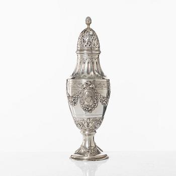 Sockerruska, silver 800, Tyskland, omkring 1900.