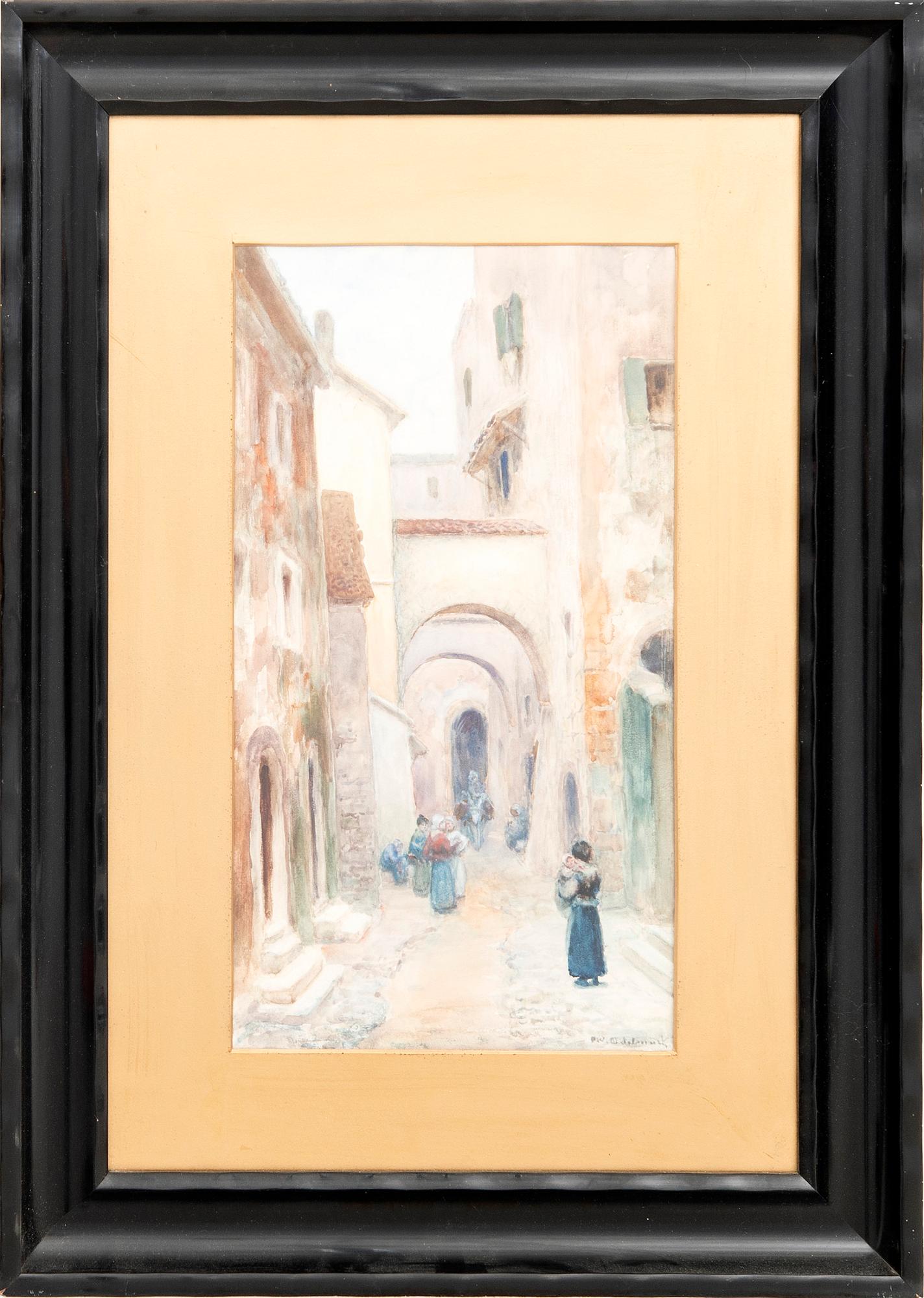 Frans Wilhelm Odelmark, watercolour, signed.