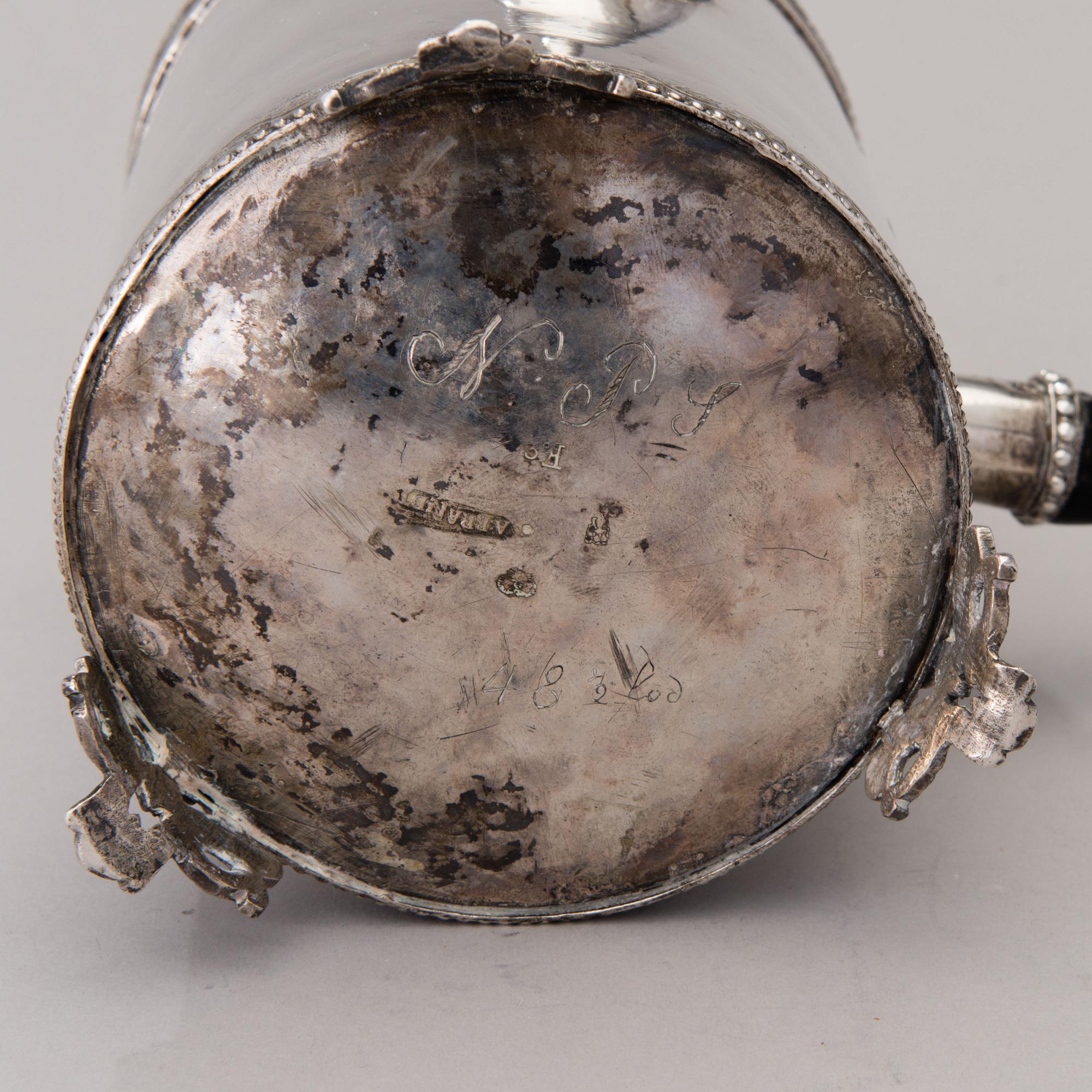 KAFFEKANNA, av Anders Brandt, Norrköping 1788. Gustaviansk.