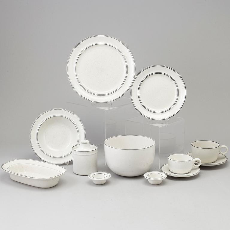 a 112 part "Birka" stoneware service by Stig Lindberg for Gustavsberg.