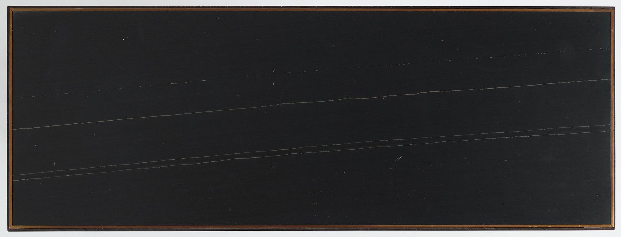 Richy Almond, a "Slate Cross Binate Side Table", Novocastrian, England, post 2015.
