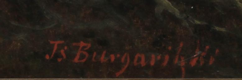JOSEF JACOB BURGARITZKY, olja på duk, sign.