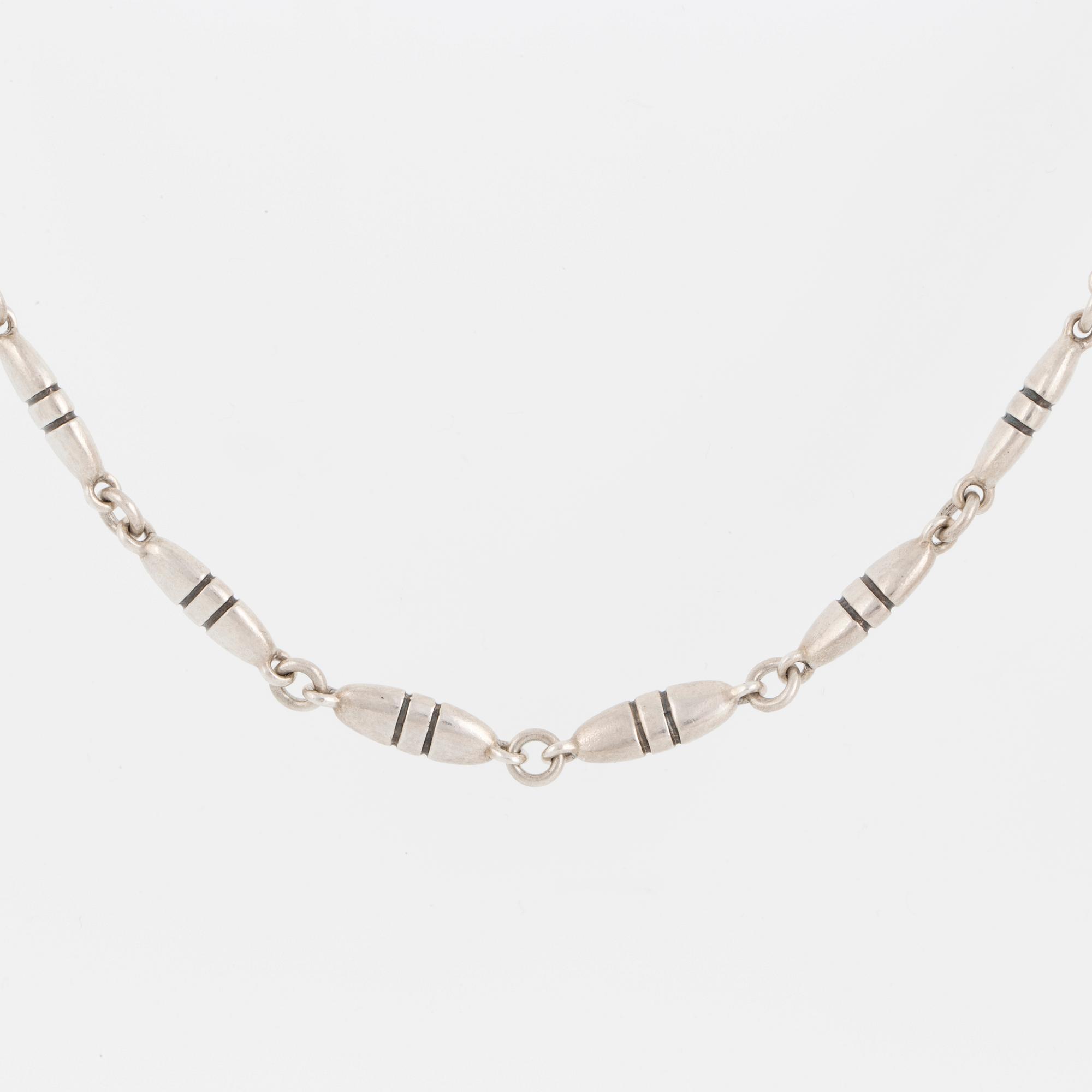 GEORG JENSEN, collier, sterlingsilver. Efter 1945.