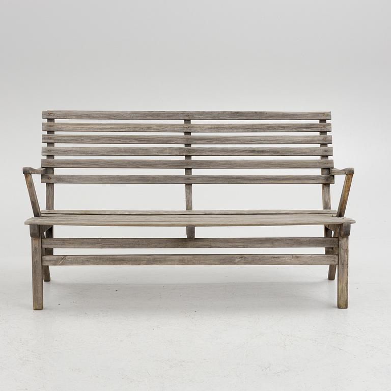 Carl Malmsten, garden furniture, 4 pieces, "Bergshamra", Igelstaverken, Södertälje.