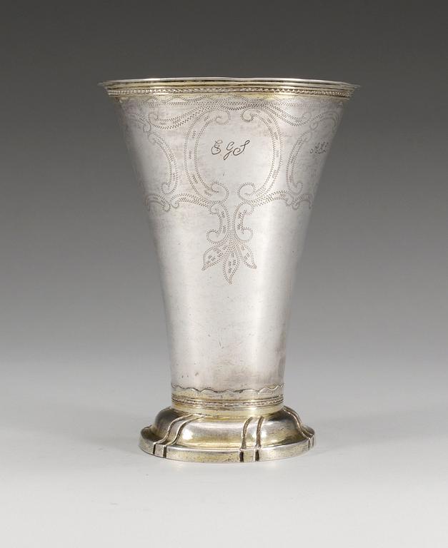 BÄGARE, silver. Stephan Westerstråhle, Stockholm 1796.
