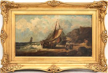 Unknown artist 19th century, oil on canvas signed.