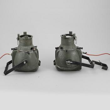STRÅLKASTARE, ett par, Strand Electric, England, 1900-talets anda hälft.