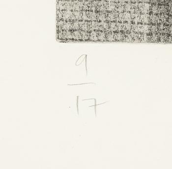 Donald Baechler, etsning, signerad 9/17.