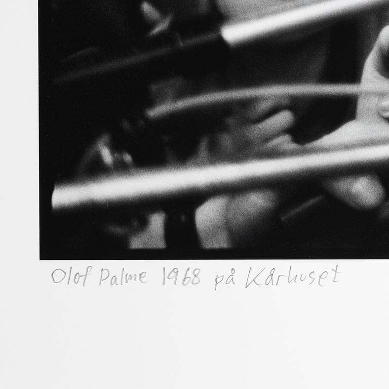 Carl Johan De Geer, "Olof Palme 1968 på Kårhuset".