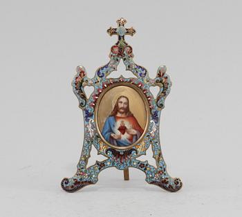 IKON, cloisonné, troligen 1900-talets första hälft.