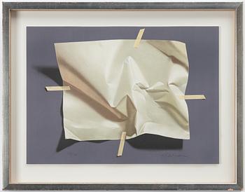 Yrjö Edelmann, Komposition föreställande papper och tejp.