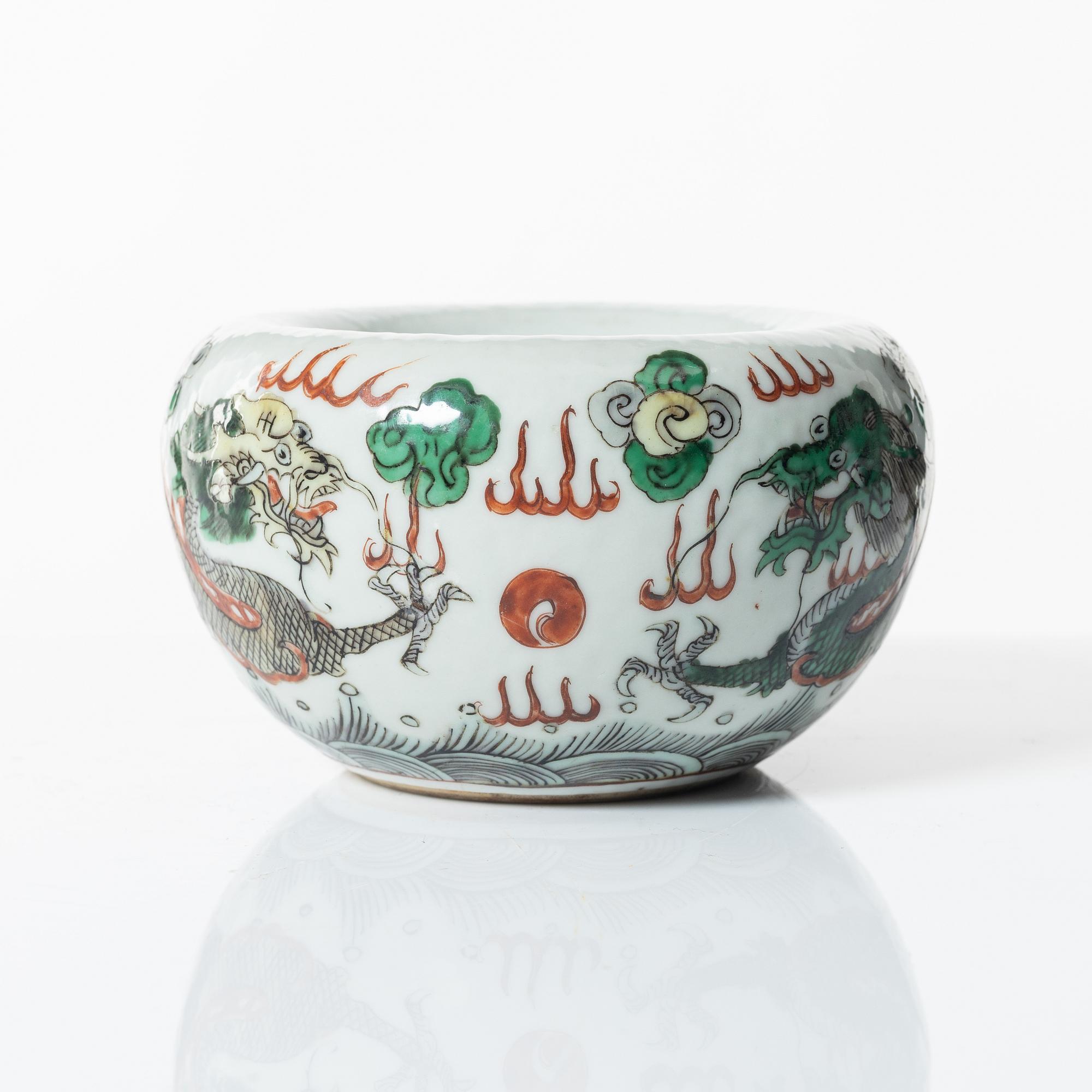 Penselbad, porslin, Kangxistil, 1900-tal.