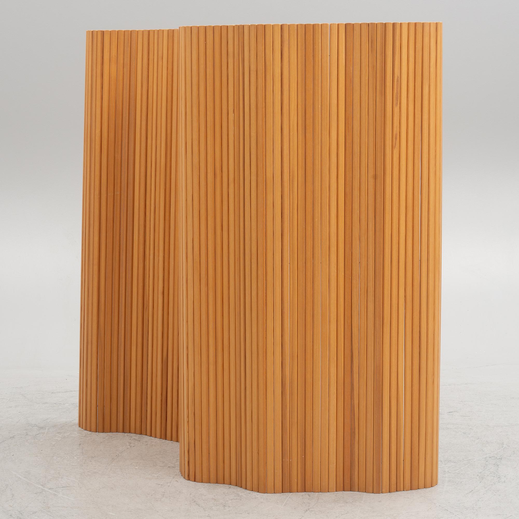 Alvar Aalto, vikskärm, modellnummer 100, Artek, 1900-talets mitt.