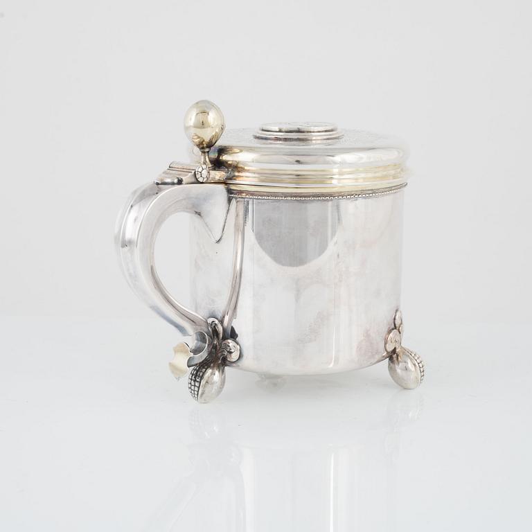 A Swedish silver tankard, GAB, Stockholm 1939.