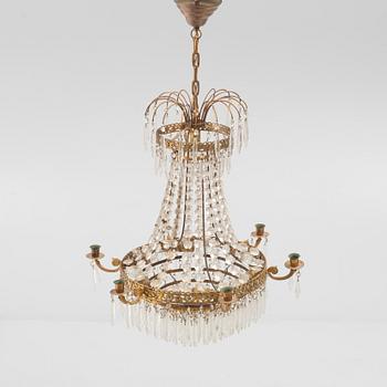 An Empire style chandelier, first half of the 20th Century.