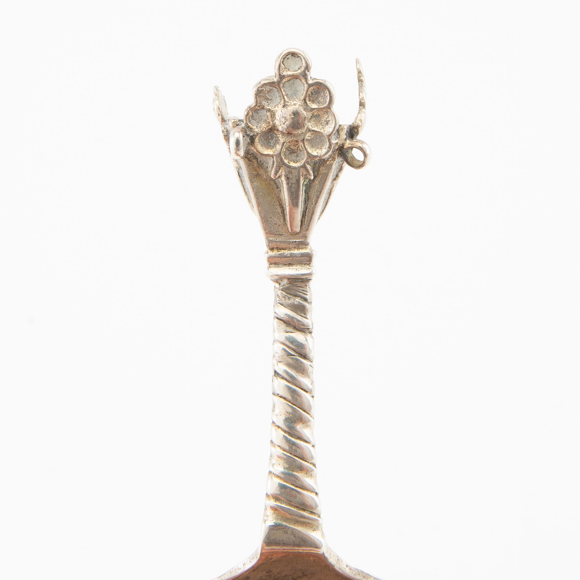 Supsked silver Karlskrona möjligen Benedict Stechau (verksam 1705-1712).