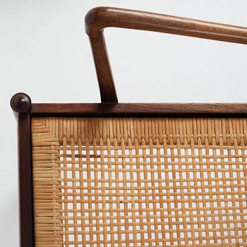 Ole Wanscher, a "Colonial Chair, PJ 149" easy chair and ottoman by Poul Jeppesen, Denmark, 1950-60's.