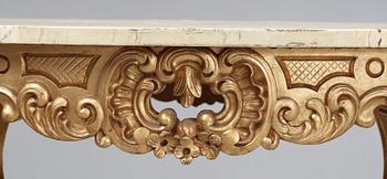 DIVANSBORD FRÅN HAGA SLOTT. Nyrokoko, 1800-talets mitt.