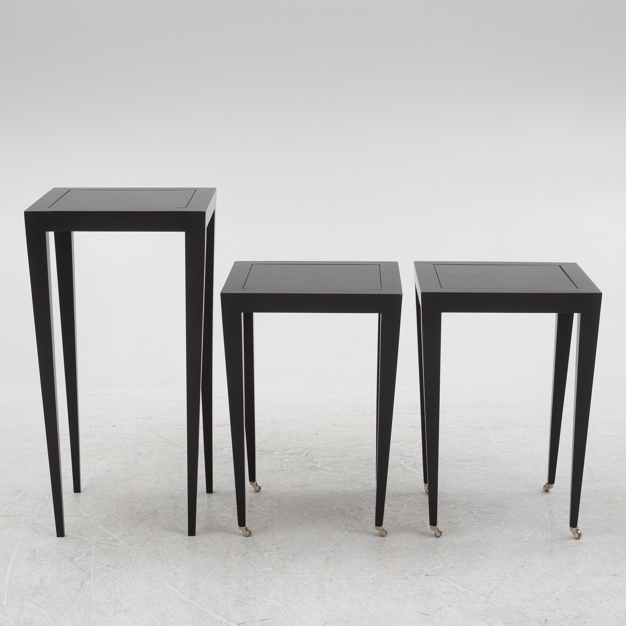 Three side tables.