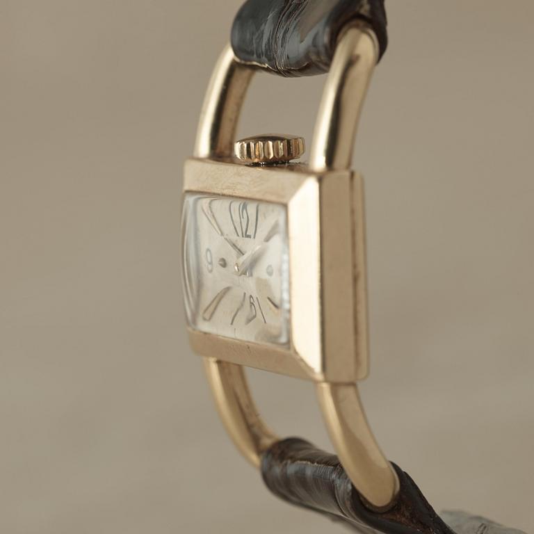 JAEGER-LECOULTRE, "Etrier Hermès",  wristwatch, 23 x 14,5 (34) mm,